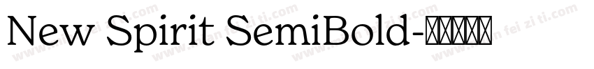 New Spirit SemiBold字体转换